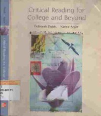 Critical reading for college and beyond