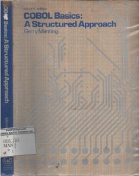 COBOL Basics : a structured approach