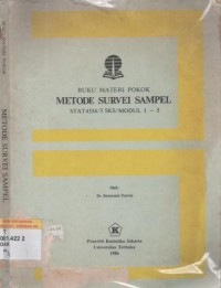 Buku materi pokok metode survei sampel (stat 4334/3 sks/modul 1-5)