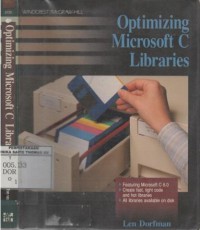 Optimizing Microsoft C libraries