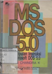 MS DOS 5.0 : kumpulan instruksi Microsoft Dos 5.0