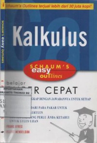 Schaum's easy outlines kalkulus : berdasarkan Schaum's Outlines, teori dan soal kalkulus diferensial dan integral