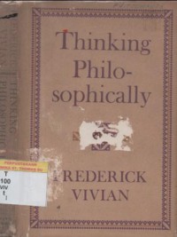 Thinking philosophically : an introduction for students