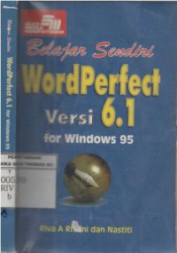 Belajar sendiri WordPerfect versi 6.1 for Windows 95