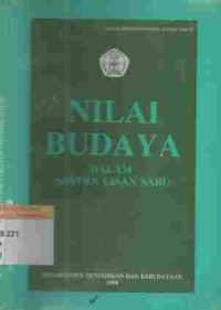 NILAI Budaya Dalam Sastra Lisan Sabu