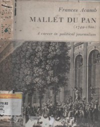 Mallet Du Pan (1749-1800) : a career in political journalism