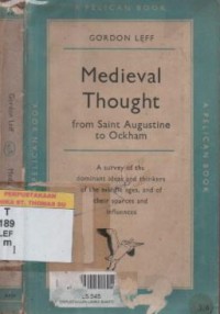 Medieval thought : St. Agustine to Ockham