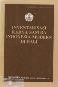 INVENTARISASI Karya Sastra Indonesia Modern di Bali