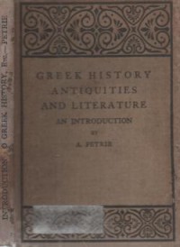 An Introduction to Greek History  Antiquities and Literature