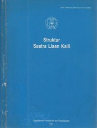 STRUKTUR sastra lisan Kaili