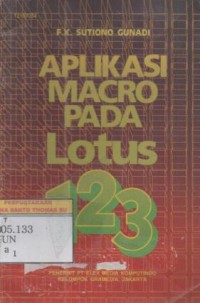 Aplikasi MACRO pada lotus 1-2-3