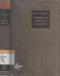 A History of American Philosophy