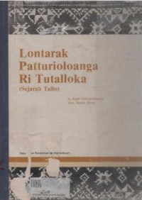 Lontarak Patturioloanga Ri Tutalloka (sejarah Tallo)