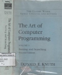 The Art of computer programming