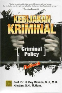 Kebijakan kriminal = criminal policy