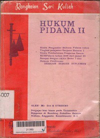 Rangkaian sari kuliah hukum pidana II