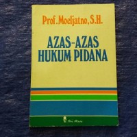 Azas-azas hukum pidana