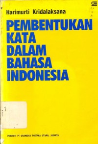 Pembentukan kata dalam bahasa Indonesia
