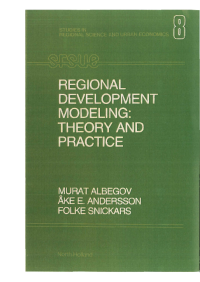 REGIONAL development modeling : theory and practice
