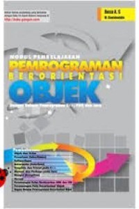 Modul pembelajaran pemrograman berorientasi objek dengan Bahasa Pemrograman C++, PHP, dan Java