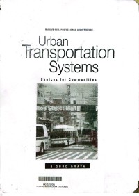 Urban transportation systems : choice for communities