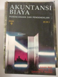 Akuntansi Biaya: perencanaan dan pengendalian