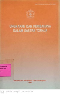 Ungkapan dan peribahasa dalam sastra toraja