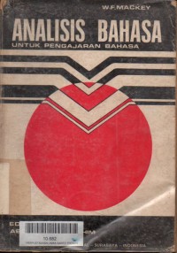 Analisis bahasa : untuk pengajaran bahasa