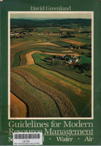 Guidelines for modern resource management: soil, land, water, air