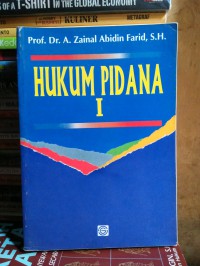 Hukum pidana jilid 1