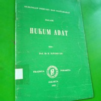 Hubungan individu dan masyarakat dalam hukum adat