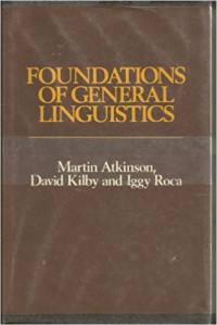 Foundations of general linguistics
