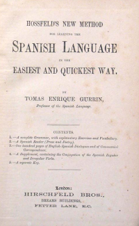 Key to spanish language : hossfeld's method
