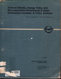 External shocks, energy policy and macroeconomic performance of Asian developing countries : policy analysis