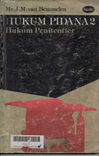 Hukum pidana 2: hukum penitentier