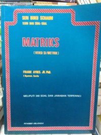 Teori dan soal-soal matriks (versi S1/Metrik)